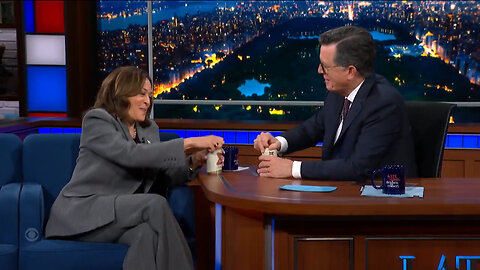 SO Genuine! On Colbert, Kamala Harris Takes A Page From Elizabeth Warren To Woo Swing State Voters