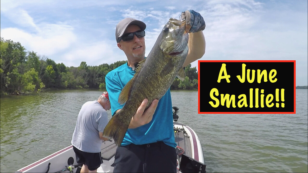 A June Morning Catching BIGGINS!! #bassfishing #smallmouth #buzzbait
