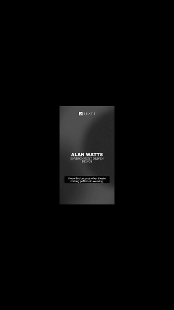 Alan watts speaks on perceiving the right context #shorts