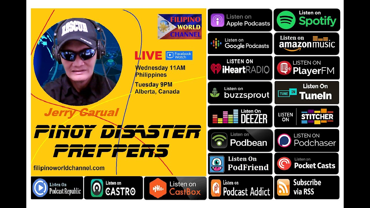 Pinoy Disaster Preppers EP#5 - (Hosted By Jerry Carual, Guest: Al-Rashid U Abdula)