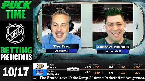 NHL Picks, Predictions and Odds | Daily NHL Betting Preview | 🏒 Puck Time for October 17