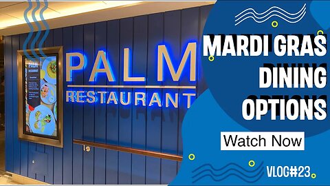 Carnival Cruise Dining and Food Options on Mardi Gras | Travel Vlog | Cruise Vlog