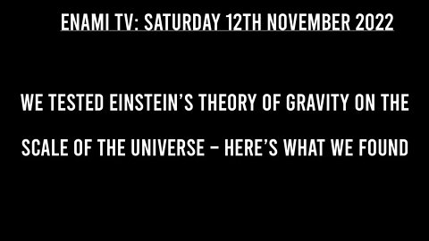 We tested Einstein’s theory of gravity on the scale of the universe – here’s what we found