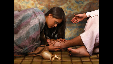 Bible Study with Fred; Luke 7:36-50; a tearful woman shows her humble faith to Christ