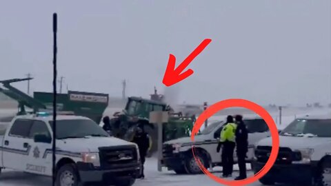 Canadian Farmers Break Through Police Blockade