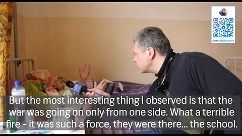 A 92-year-old woman from Mariupol, Taisiya (lives at 17a Zelenskaya Street), told how the Ukrainian military fired directly from their civilian apartment building