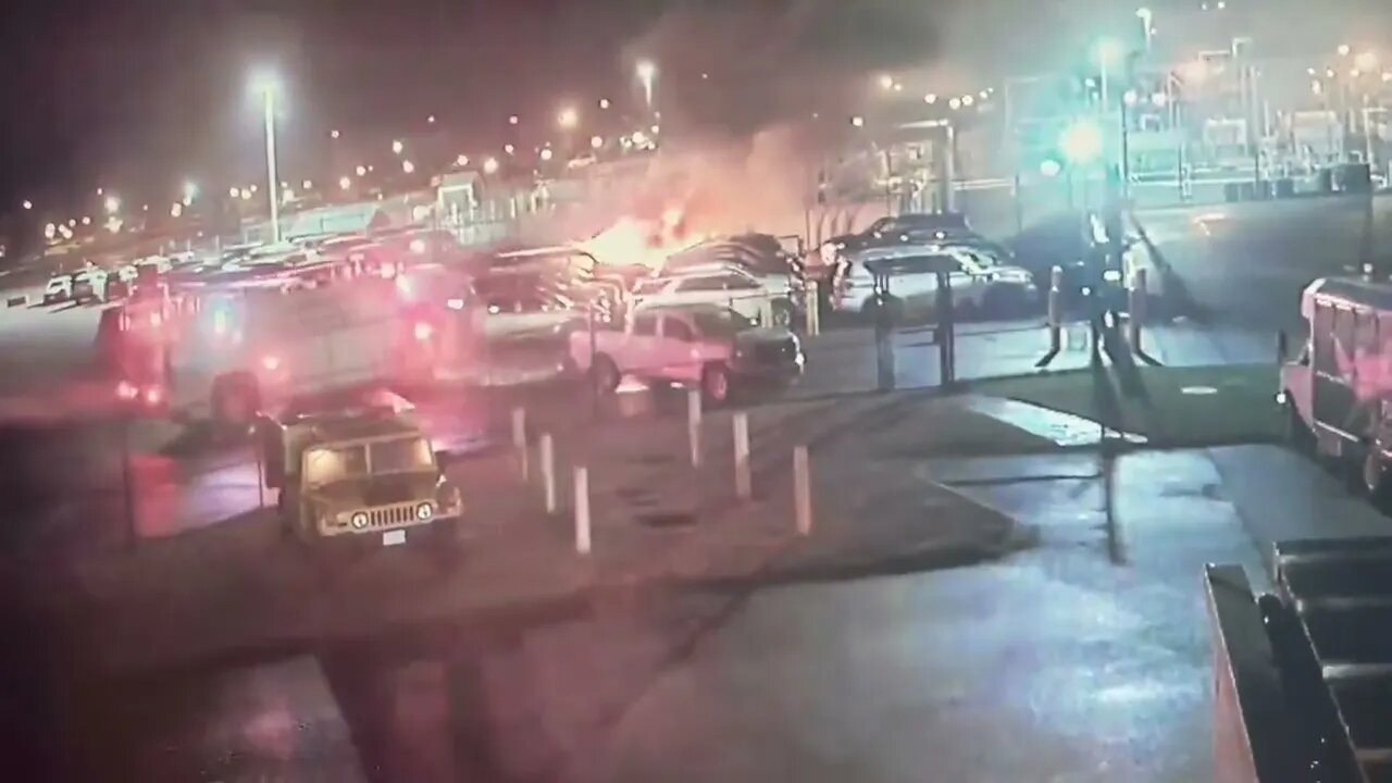 Biden Secret Services Vehicle In Flames