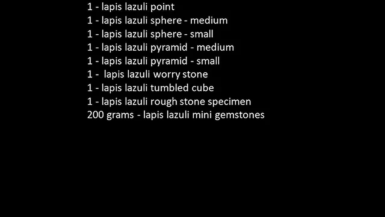 LAPIS LAZULI COLLECTOR'S KIT