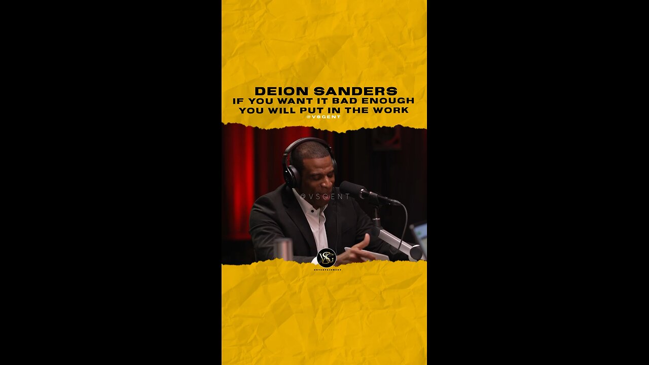 @deionsanders If you want it bad enough you will put in the work