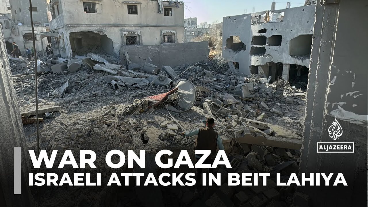 Dozens remain trapped under rubble after Israel's attack on Beit Lahiya