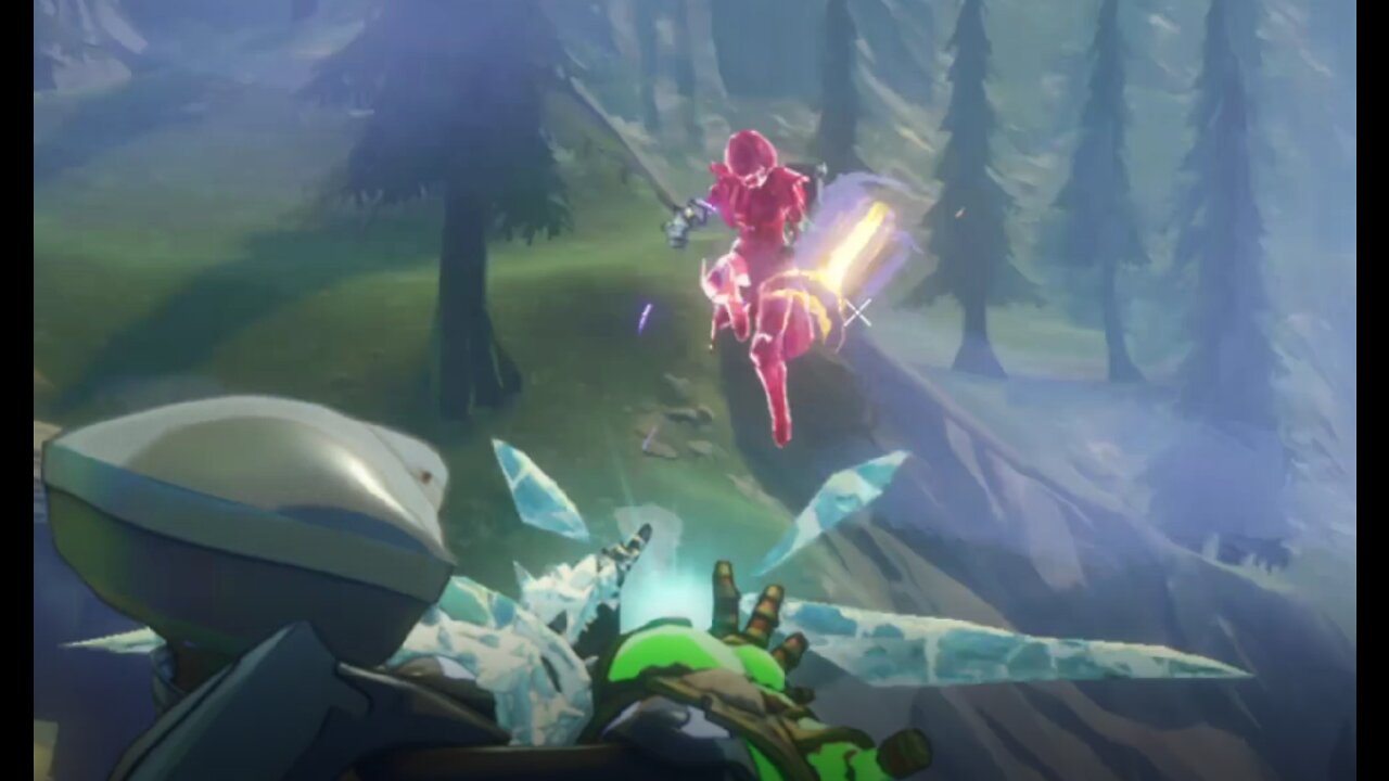 Spellbreak BR Gameplay: Surprisingly OK with the Ice Gauntlet (I'm normally terrible with Ice)