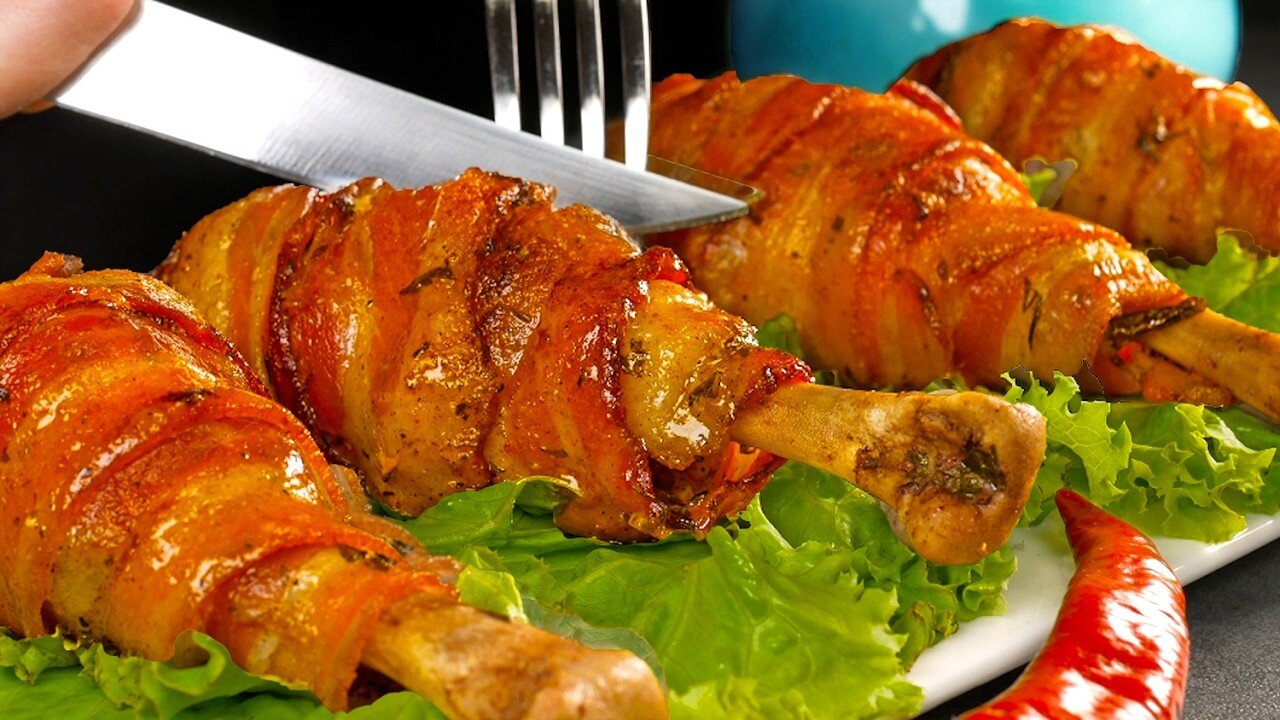 🍗😋Die saftigsten Hähnchenschenkel im Ofen gebacken. Ein altes deutsches Rezept von meinem Großvater!