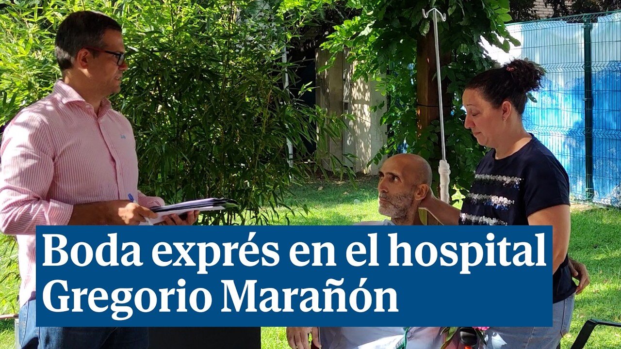 La boda de Carlos y Pilar en el Hospital Gregorio Marañón: organizada en media hora y con anillos