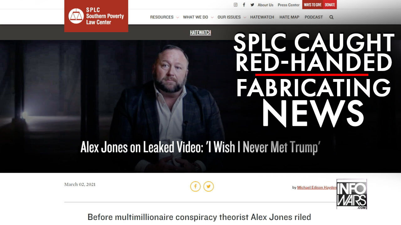 Watch SPLC Caught Red-Handed Fabricating News