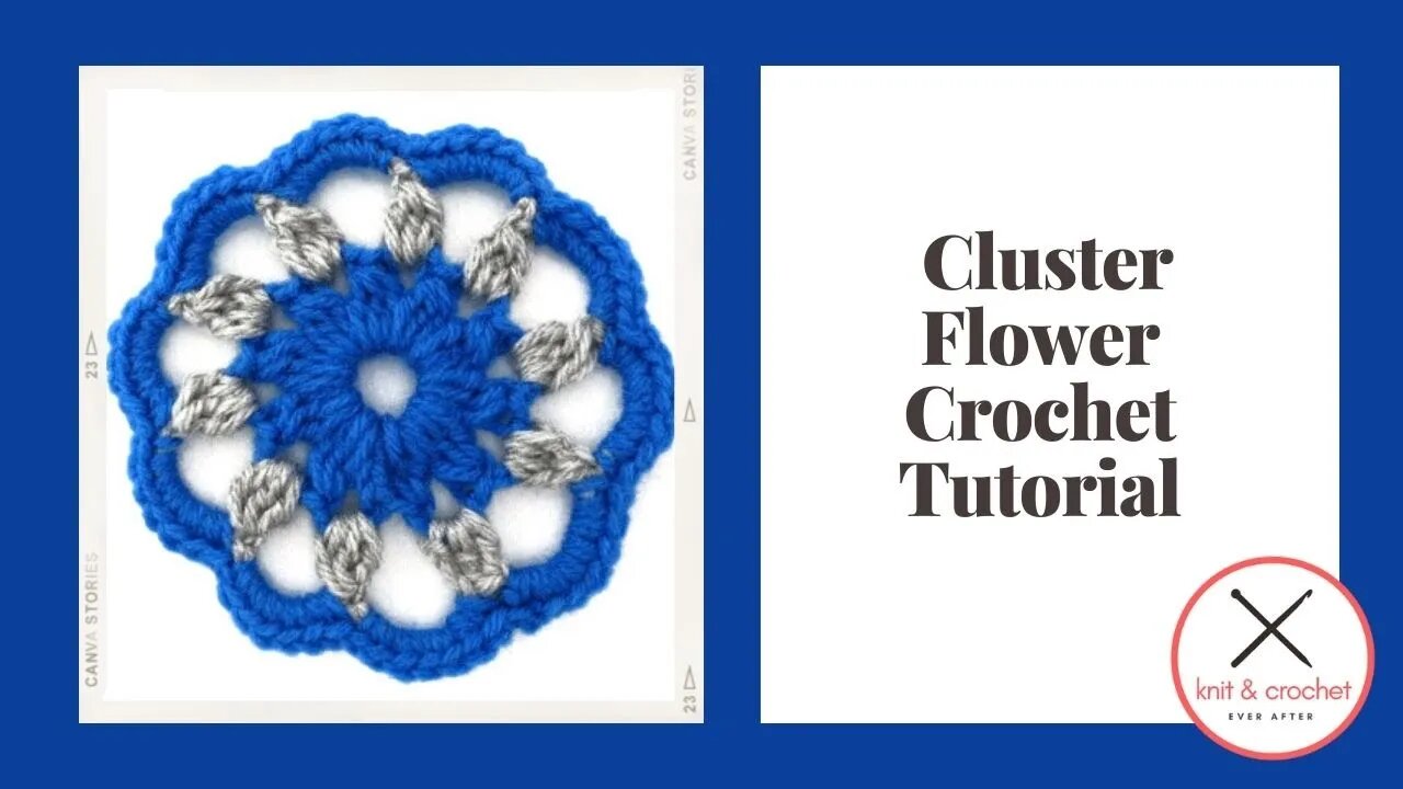 Motif of the Month October 2014: Cluster Flower Crochet Tutorial