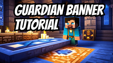 How To Make A Guardian Banner In Minecraft