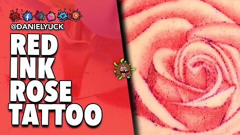 Red Ink Rose Tattoo