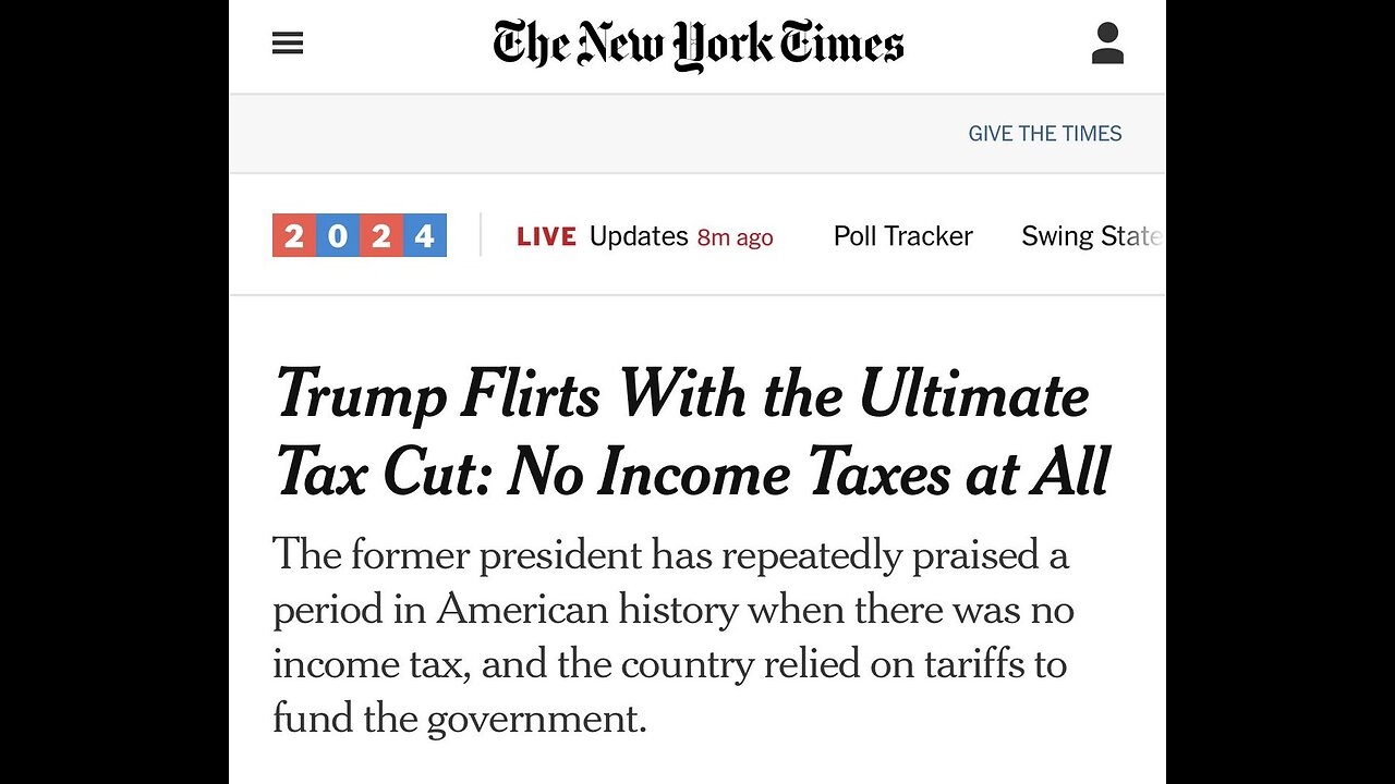 Trump may replace income tax with tariffs