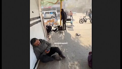 Moments after Israeli air strikes on displaced families in Rafah