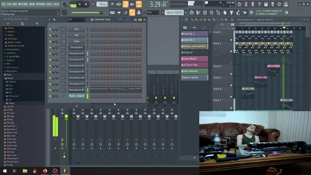 Day #20 - Making music live everyday for a year - Music and Conversation Podcast, come chat!