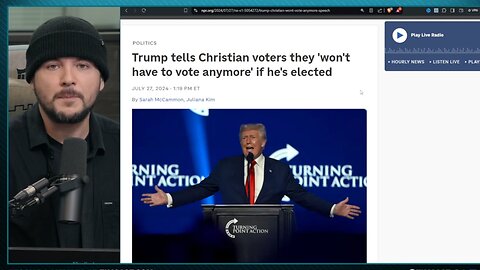 Democrats LOSE IT Over Trump Joke About Never Voting Again, Dems PRETEND Trump Will be Dictator