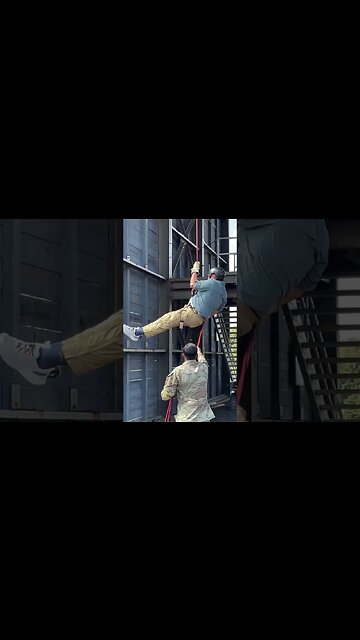 My Rappel from the tower at the Sabalauski Air Assault School