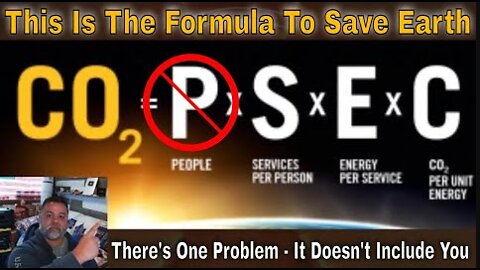 THIS IS THE FURMULA THAT IS SUPPOSED TO SAVE THE EARTH