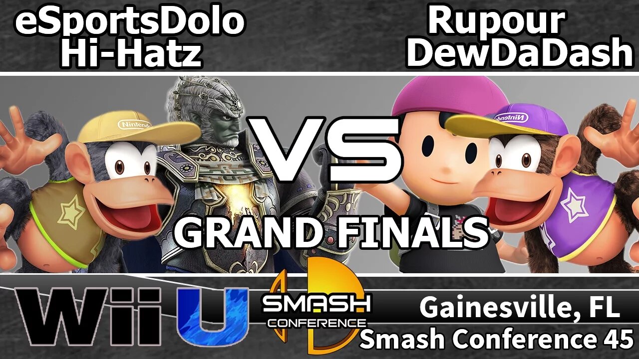 eSportsDolo & Hi-Hatz vs. Rupour & DewDaDash - SSB4 Teams Grand Finals - SC45