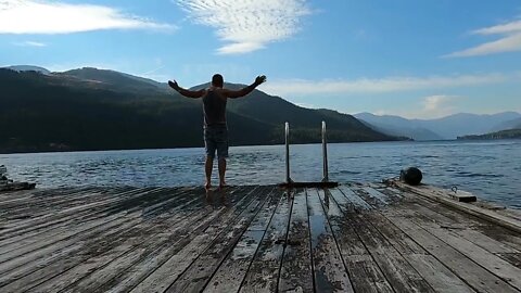 Cooling Off After a Hot Day (shorter Version). #cooloff #swim #fyp