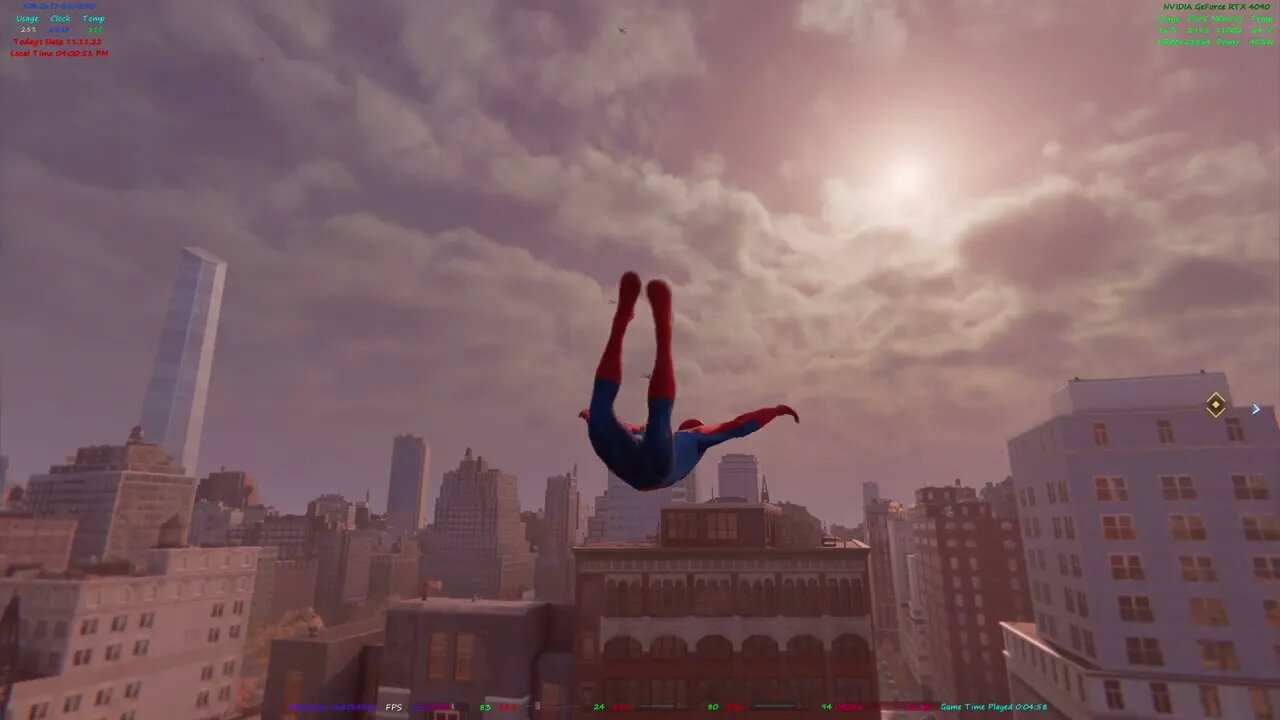 8K DLSS 3 HDR Ray Tracing RTX 4090 Marvel's Spider Man Remastered