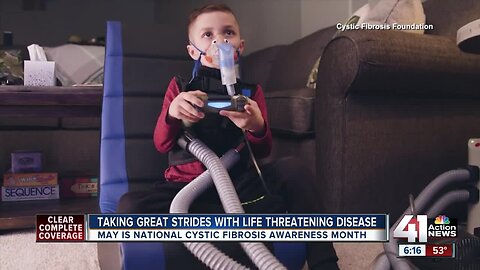 How a North Kansas City 1st grader is taking great strides with a life threatening disease