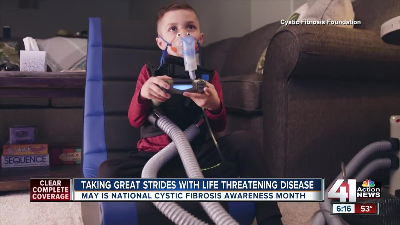 How a North Kansas City 1st grader is taking great strides with a life threatening disease