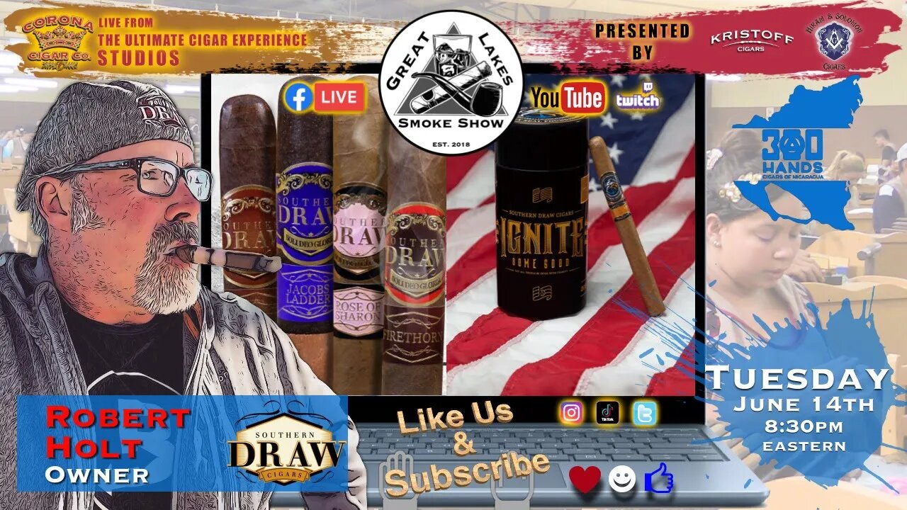 GLSS featuring special guest Robert Holt, Owner of Southern Draw Cigars