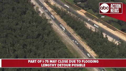 Portion of I-75 could shut down due to Santa Fe River overflow from Irma