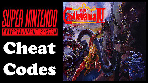 "Super Castlevania IV SNES cheats