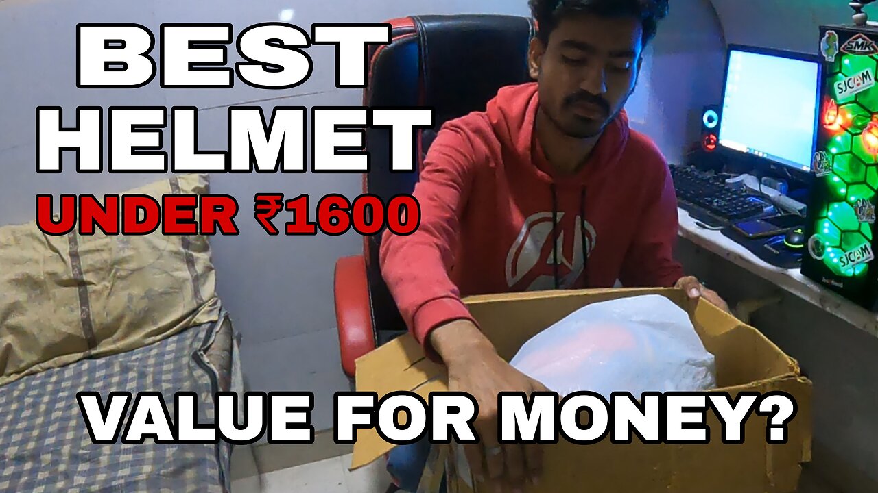 Vega Bolt Superhero Helmet | Full Face DOT Certified | Unboxing & Review