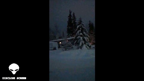 Apocalyptic trumpet sounds coming from remote mountains in Firbanks, Alaska