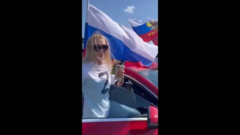 Powerful clip from Moscow and Rostov in support of the Russian