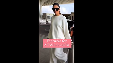 footwear for all white outfit