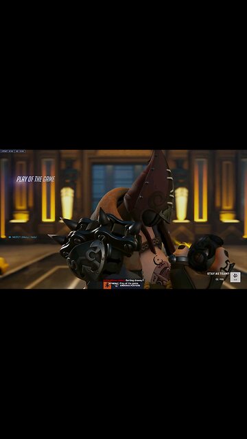 Chasing down Mercy. The others were just in the way