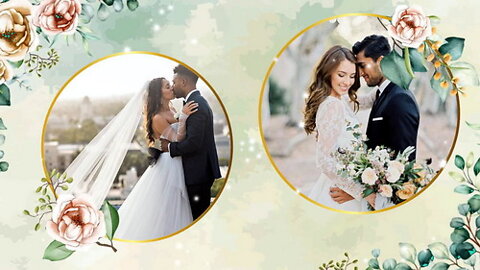 Floral Wedding Album - Project for Proshow Producer