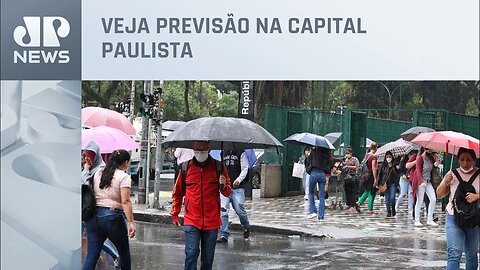 São Paulo terá calor e dia chuvoso nesta segunda-feira (16)