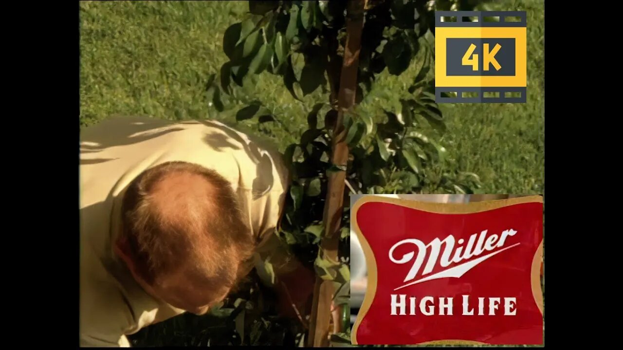 "Weird Miller High Life Baldness Beer Commercial" (4k) (HD) Errol Morris 1999