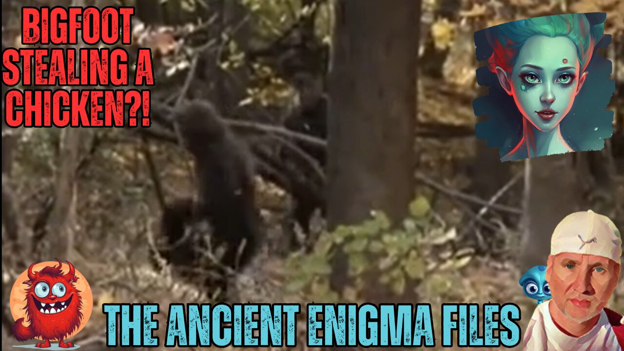 Juvenile Bigfoot Caught on Camera Stealing a Chicken!