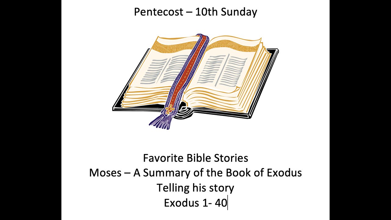 22-08-14 Sunday Elective - Story of Moses - part 1