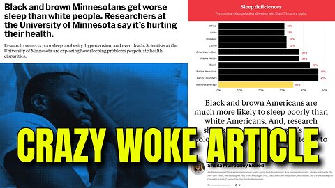 WOKE Article Blames RACISM for Poor Sleep