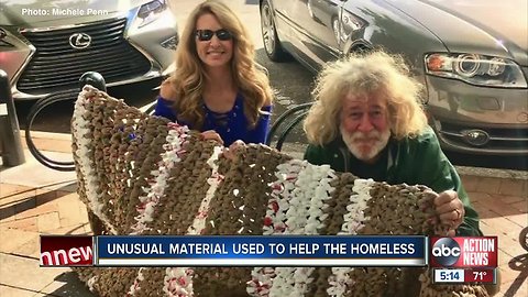 Sarasota mom reuses plastic bags to make quilts for those in need