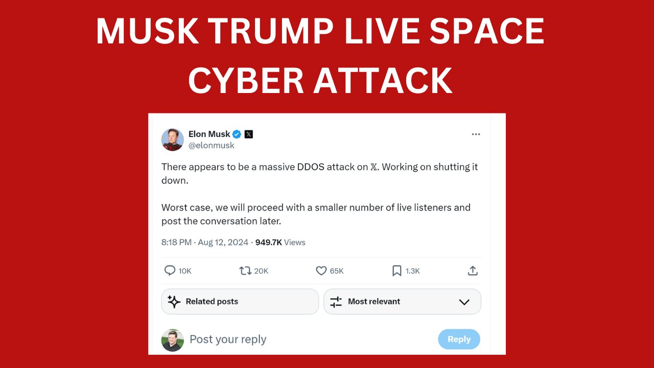 Musk and Trump spaces down due to massive cyber attack