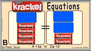VISUAL KRACKEL 4+1x=2x+2 EQUATION _ SOLVING EQUATIONS _ SOLVING WORD PROBLEMS