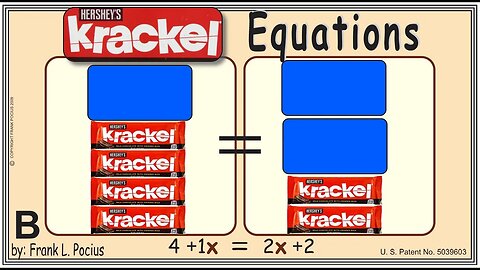 VISUAL KRACKEL 4+1x=2x+2 EQUATION _ SOLVING EQUATIONS _ SOLVING WORD PROBLEMS